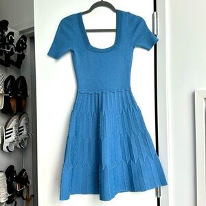 Sandro Flyn Embellished Knitted Mini Dress